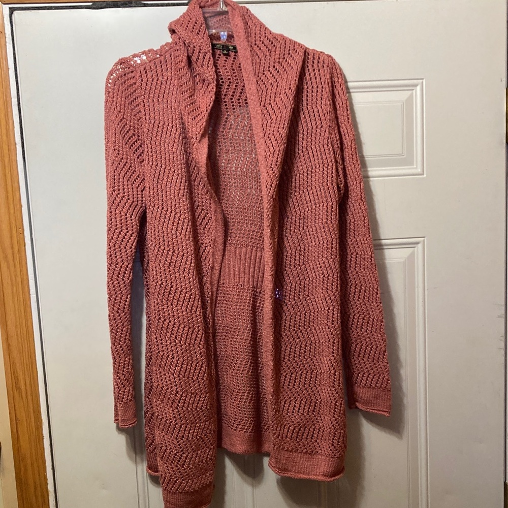 Women's Open Knit Cardigan Sweater‎ M